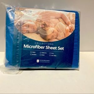 Bedsure Queen Size Sheet Embossed Bed Sheet Set